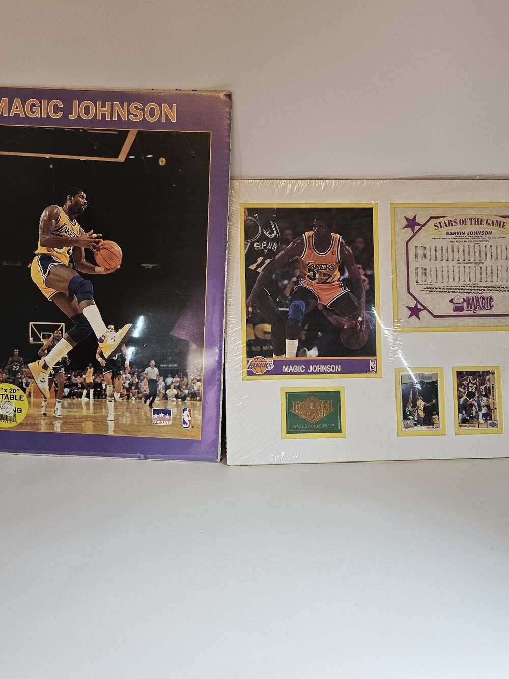 Lot Of 2 Magic Johnson Posters 1988 Starline Los Angeles Lakers 16x20